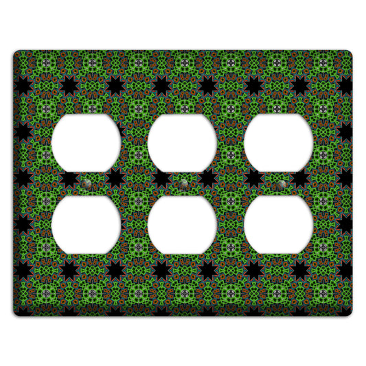 Green Foulard 2 3 Duplex Wallplate