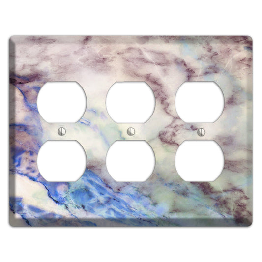 Havelock Blue Marble 3 Duplex Wallplate