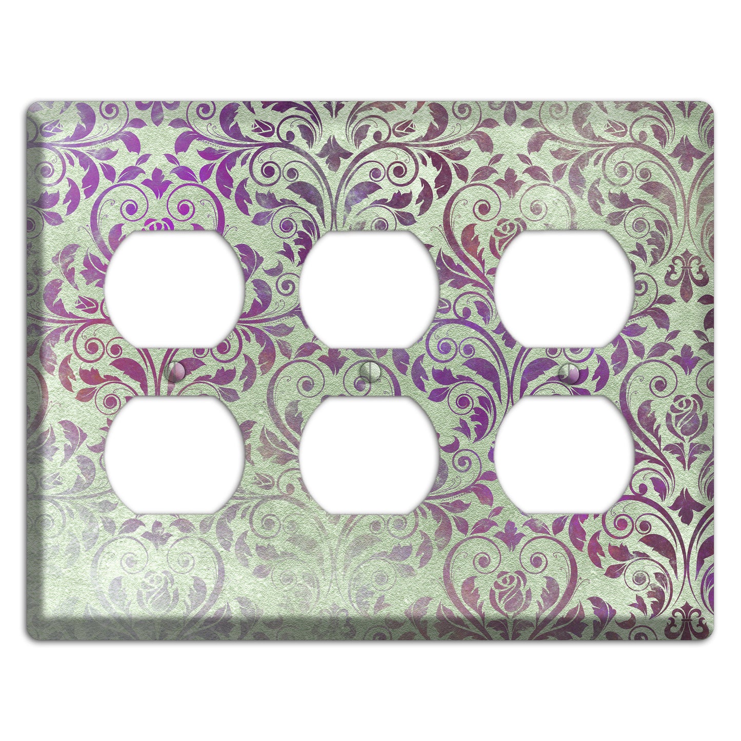 Venus Whimsical Damask 3 Duplex Wallplate