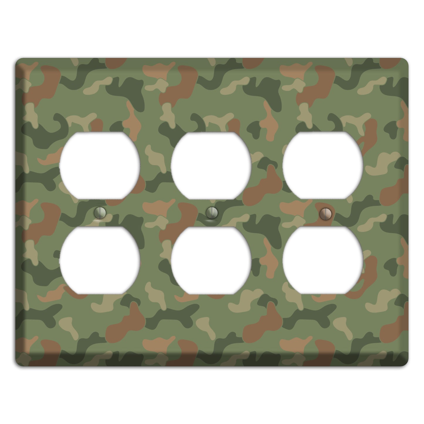 Jungle Green Camo 3 Duplex Wallplate