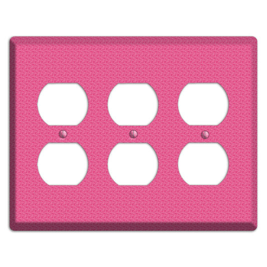 Tiny Pink Hearts 3 Duplex Wallplate