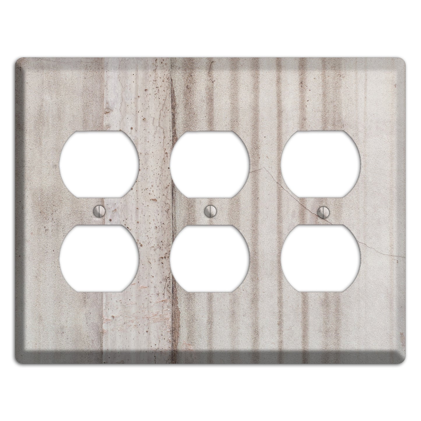 Old Concrete 5 3 Duplex Wallplate