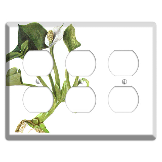 Calla Palustrie 3 Duplex Wallplate