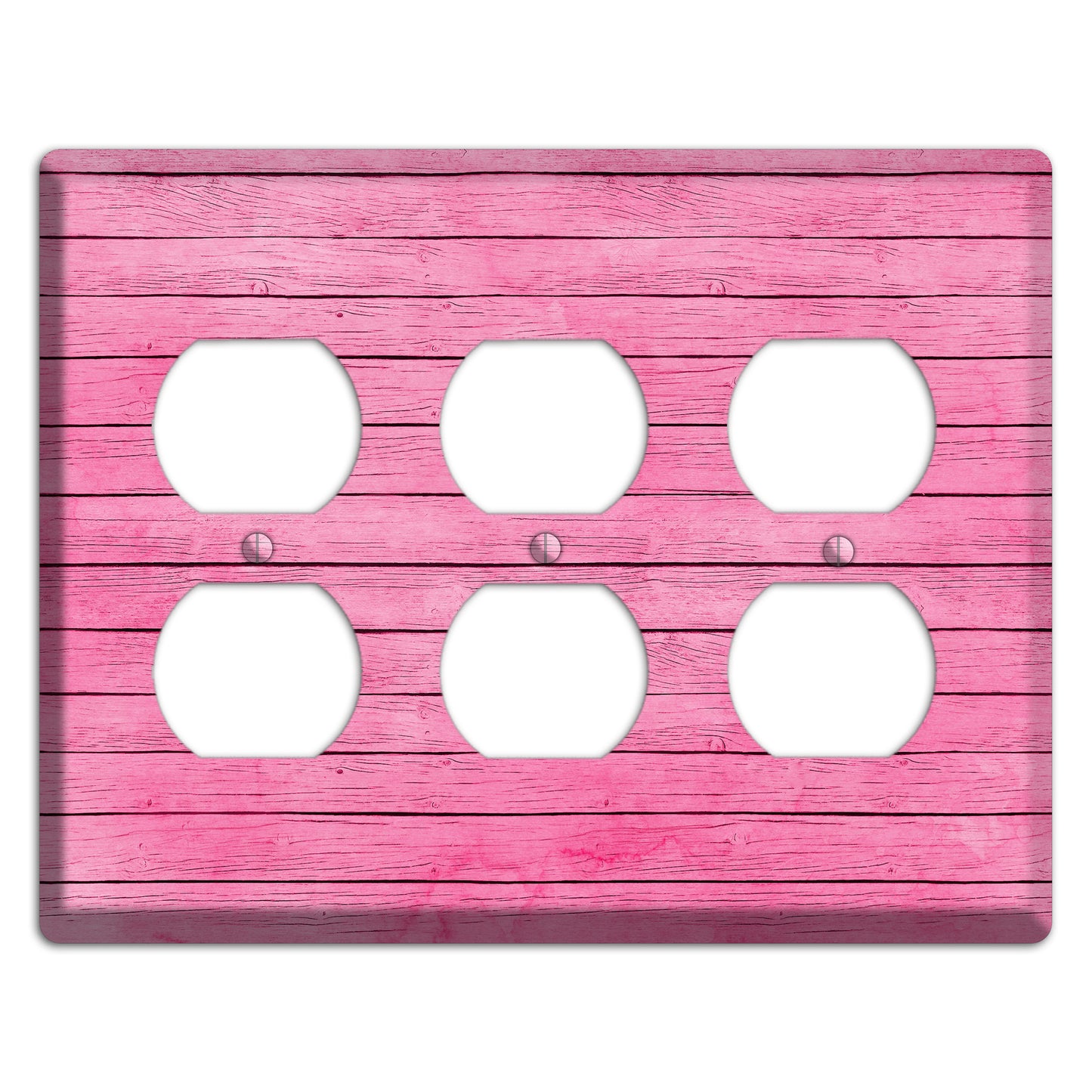 Carissma Pink Texture 3 Duplex Wallplate