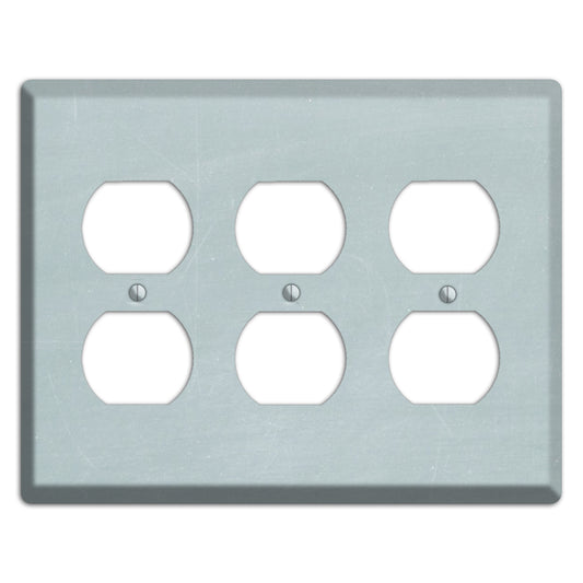 Chalk Light Blue 3 Duplex Wallplate