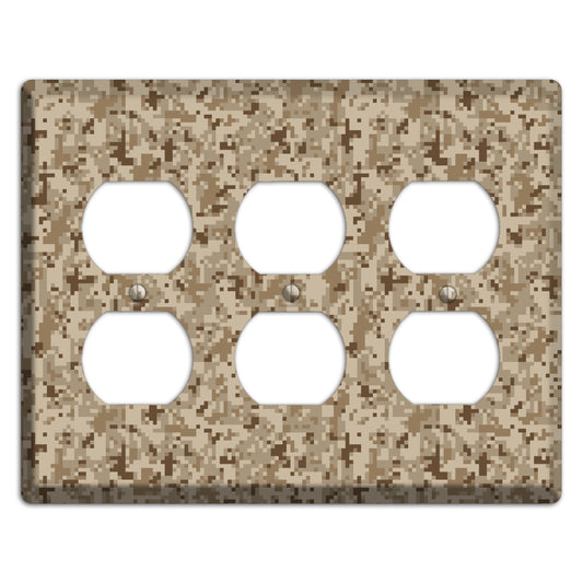 Desert Camo 3 Duplex Wallplate