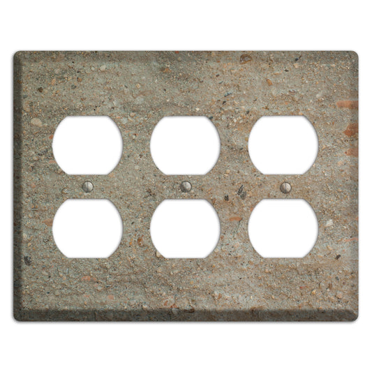 Plaster 1 3 Duplex Wallplate