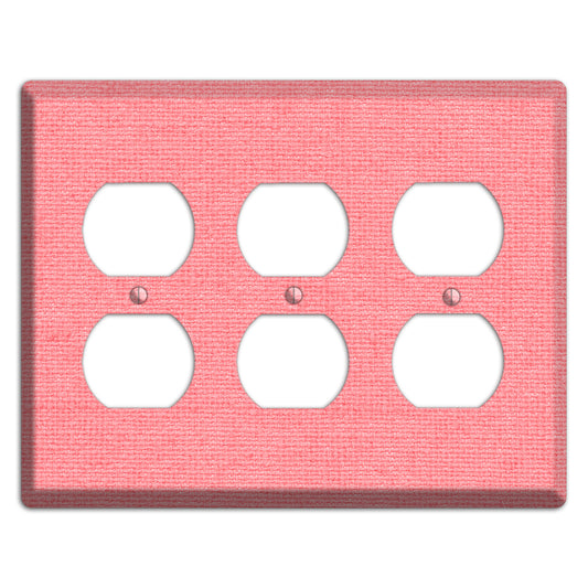 Sweet Pink Soft Coral 3 Duplex Wallplate