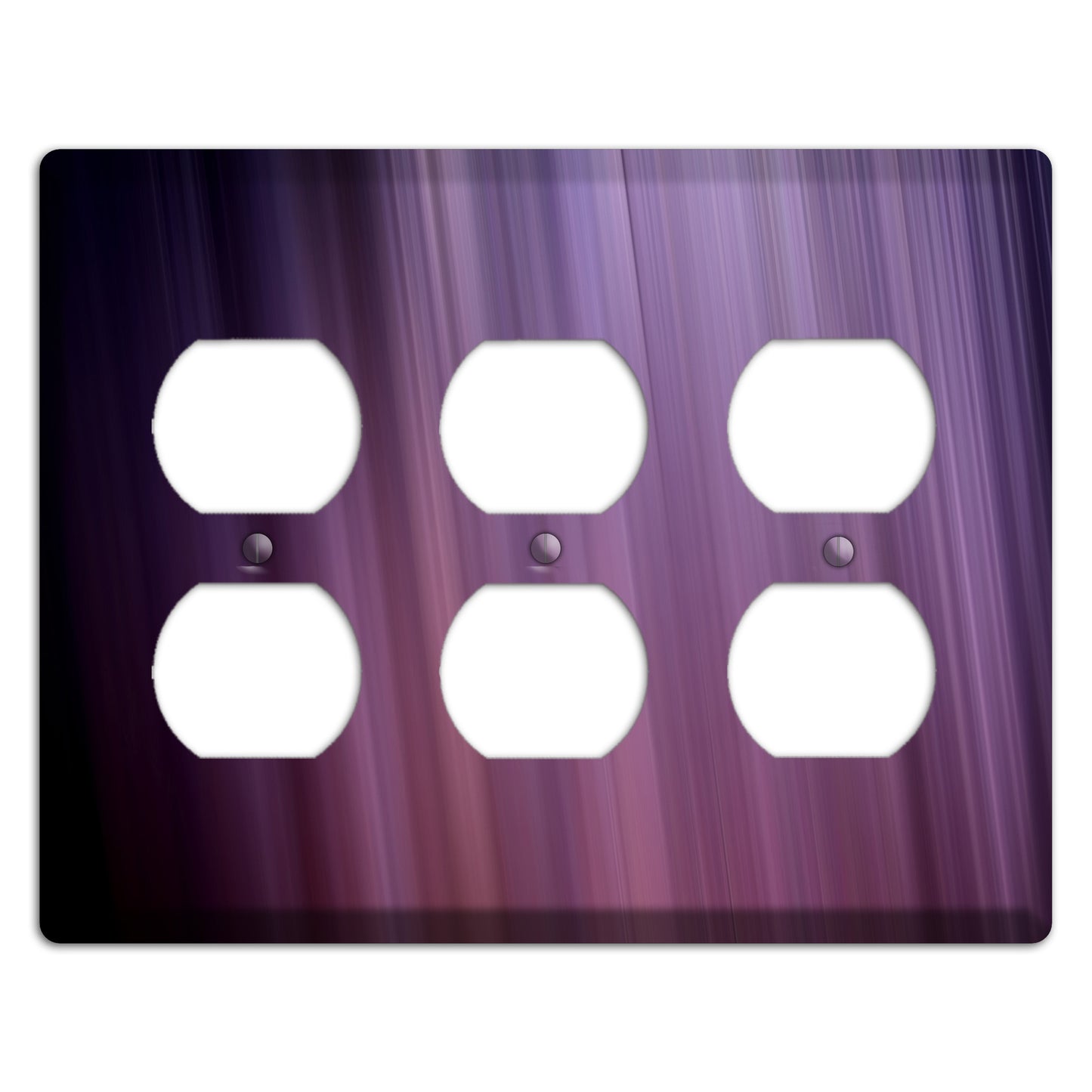 Eggplant Ray of Light 3 Duplex Wallplate