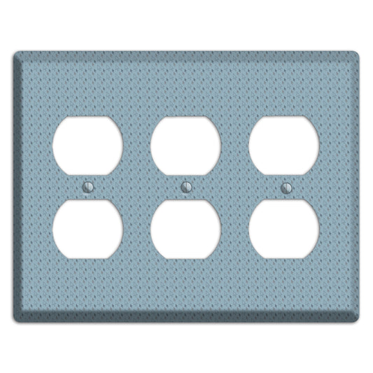 Blue Tiny Trees 3 Duplex Wallplate