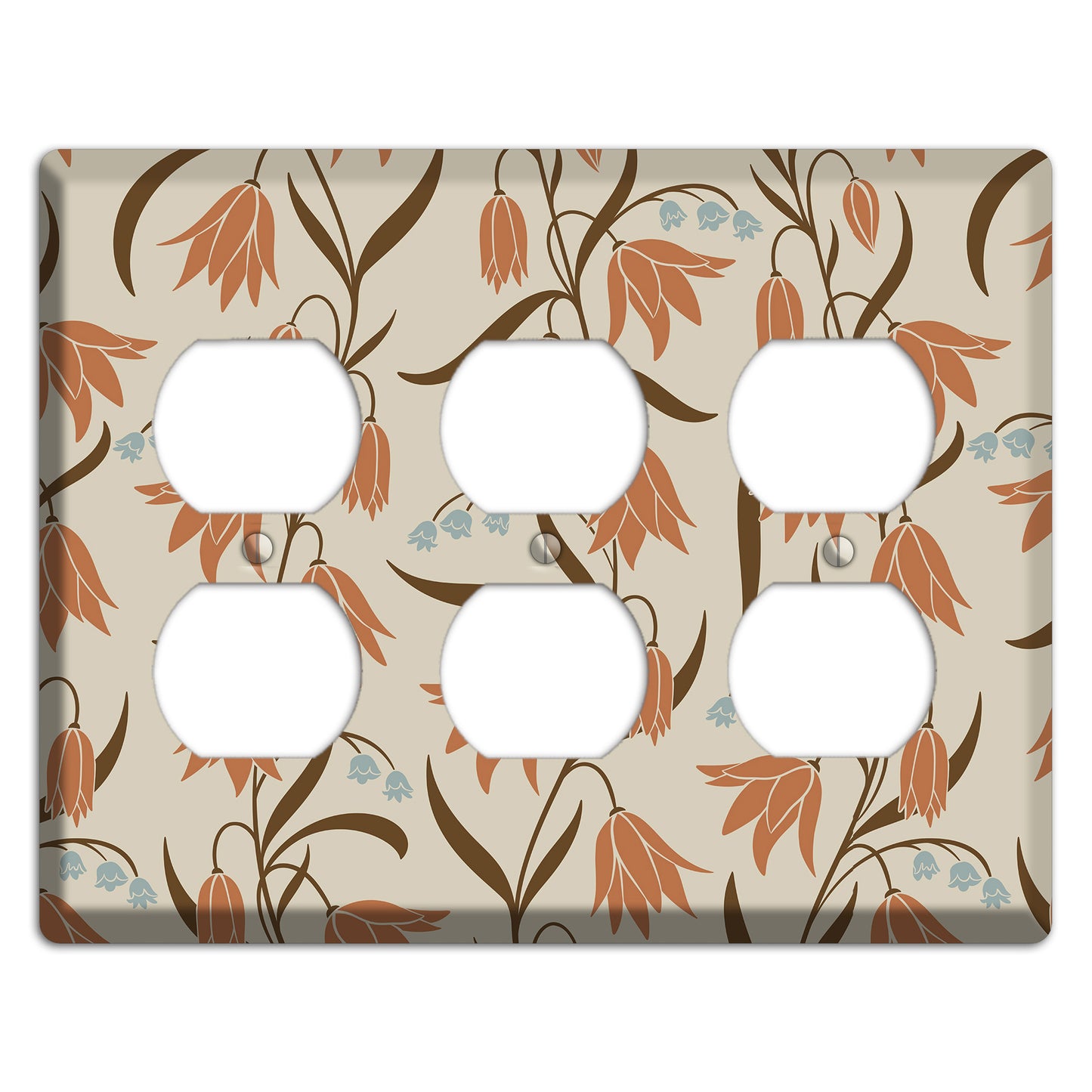 Spring Floral 1 3 Duplex Wallplate