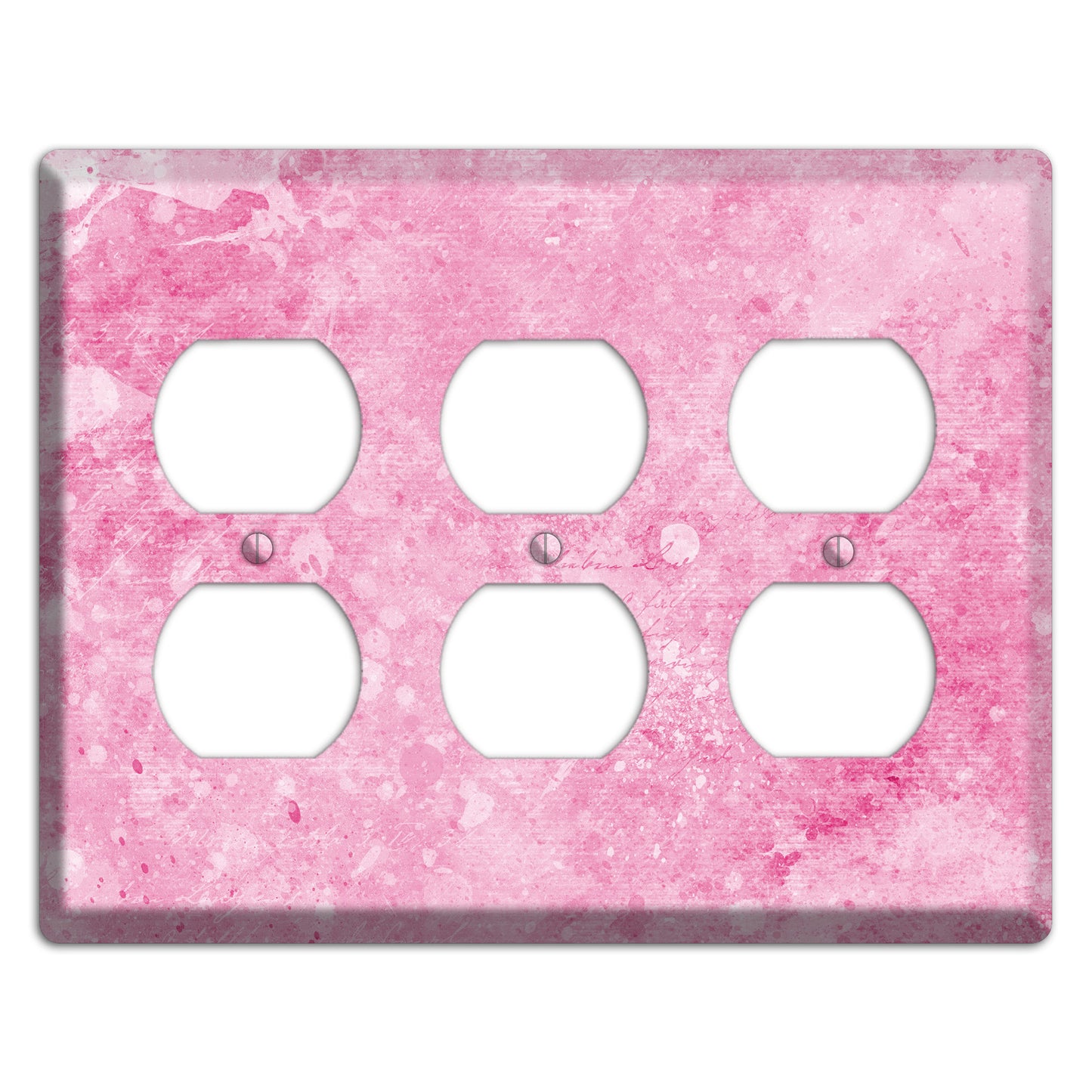 Wewak Pink Texture 3 Duplex Wallplate