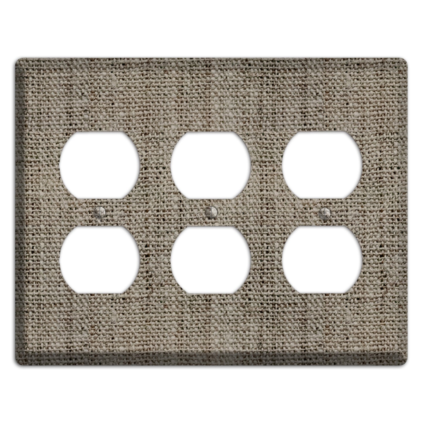 Makara Burlap 3 Duplex Wallplate