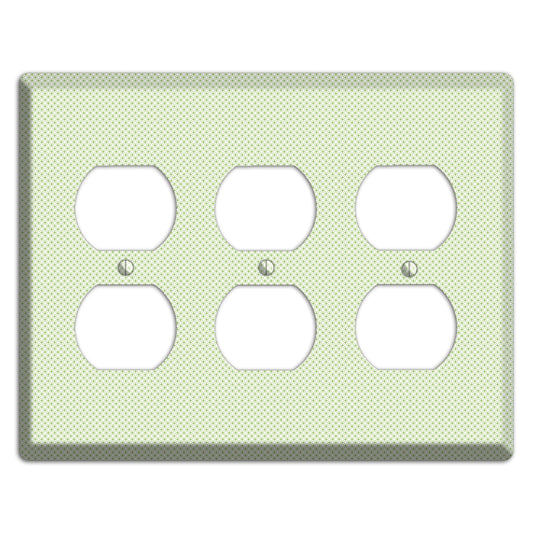 Light Green Tiny Geometric 3 Duplex Wallplate