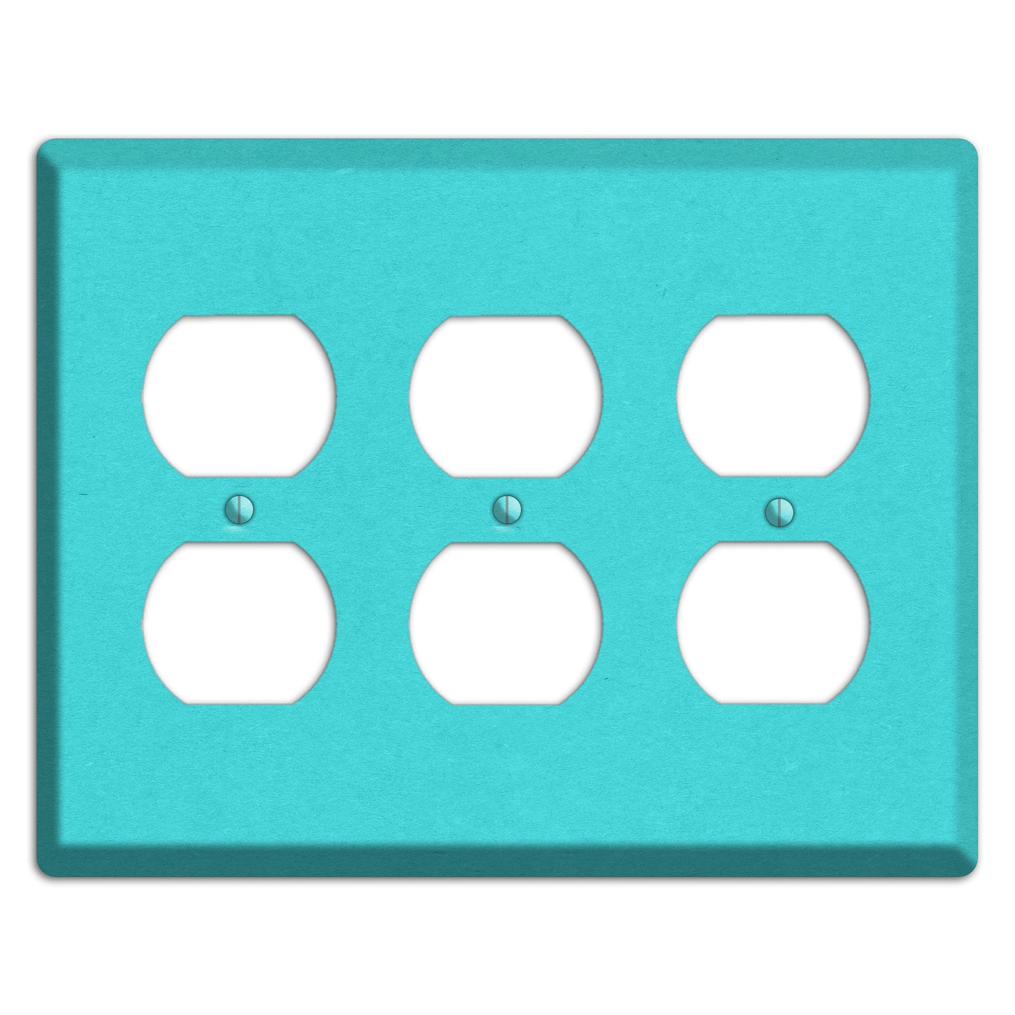 Turquoise Kraft 3 Duplex Wallplate