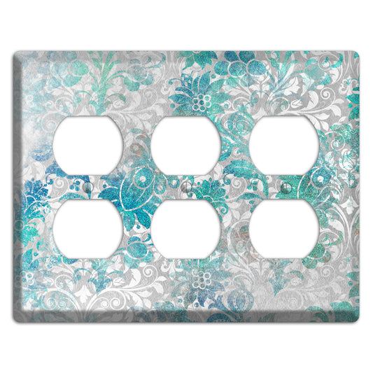 Gulf Stream Whimsical Damask 3 Duplex Wallplate