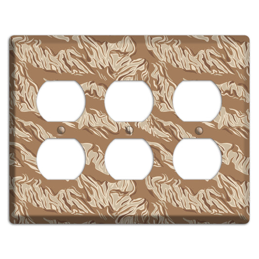 Desert Tiger Camo 3 Duplex Wallplate