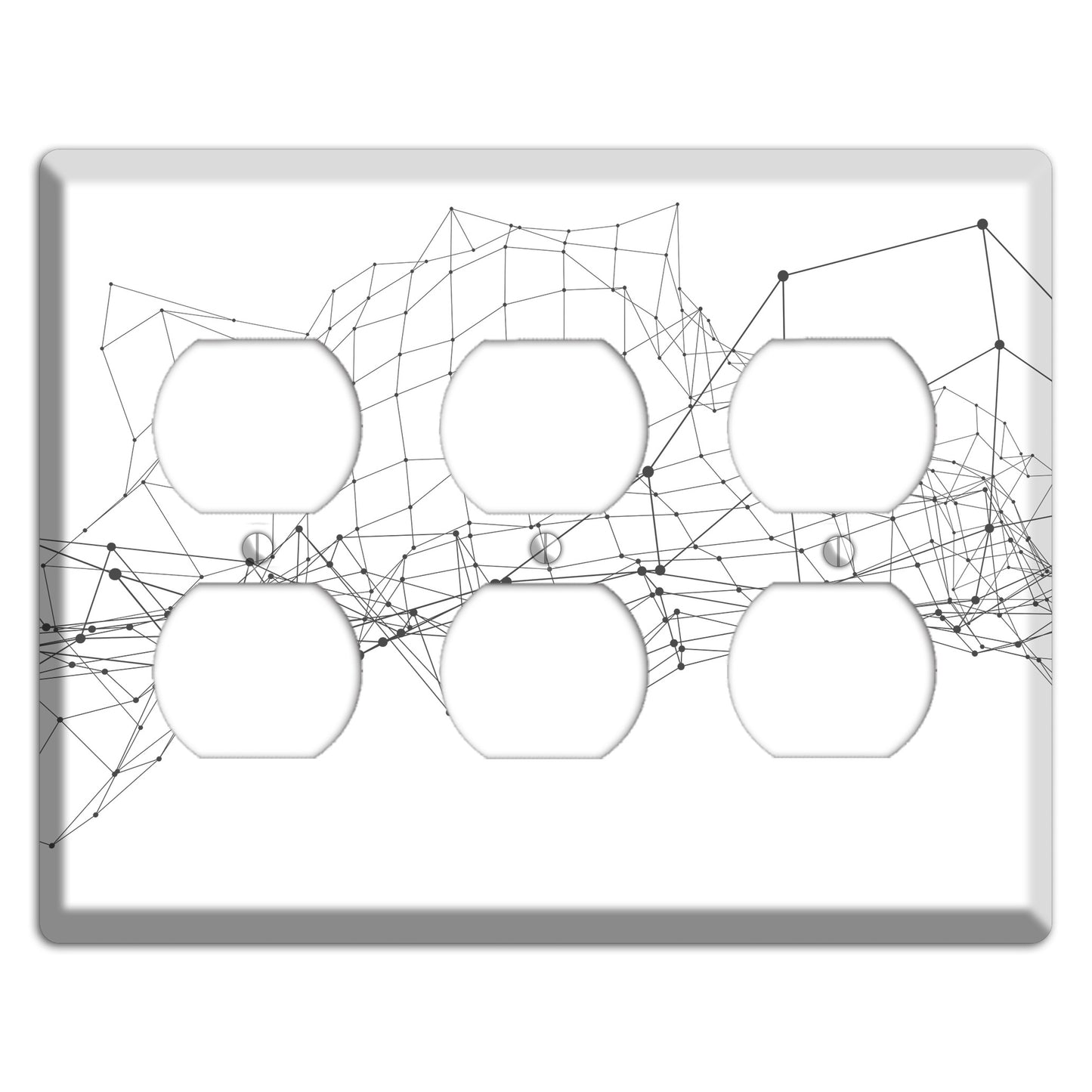 Linear J 3 Duplex Wallplate