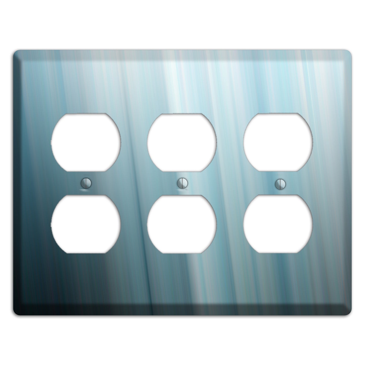 Dusty Blue Ray of Light 3 Duplex Wallplate