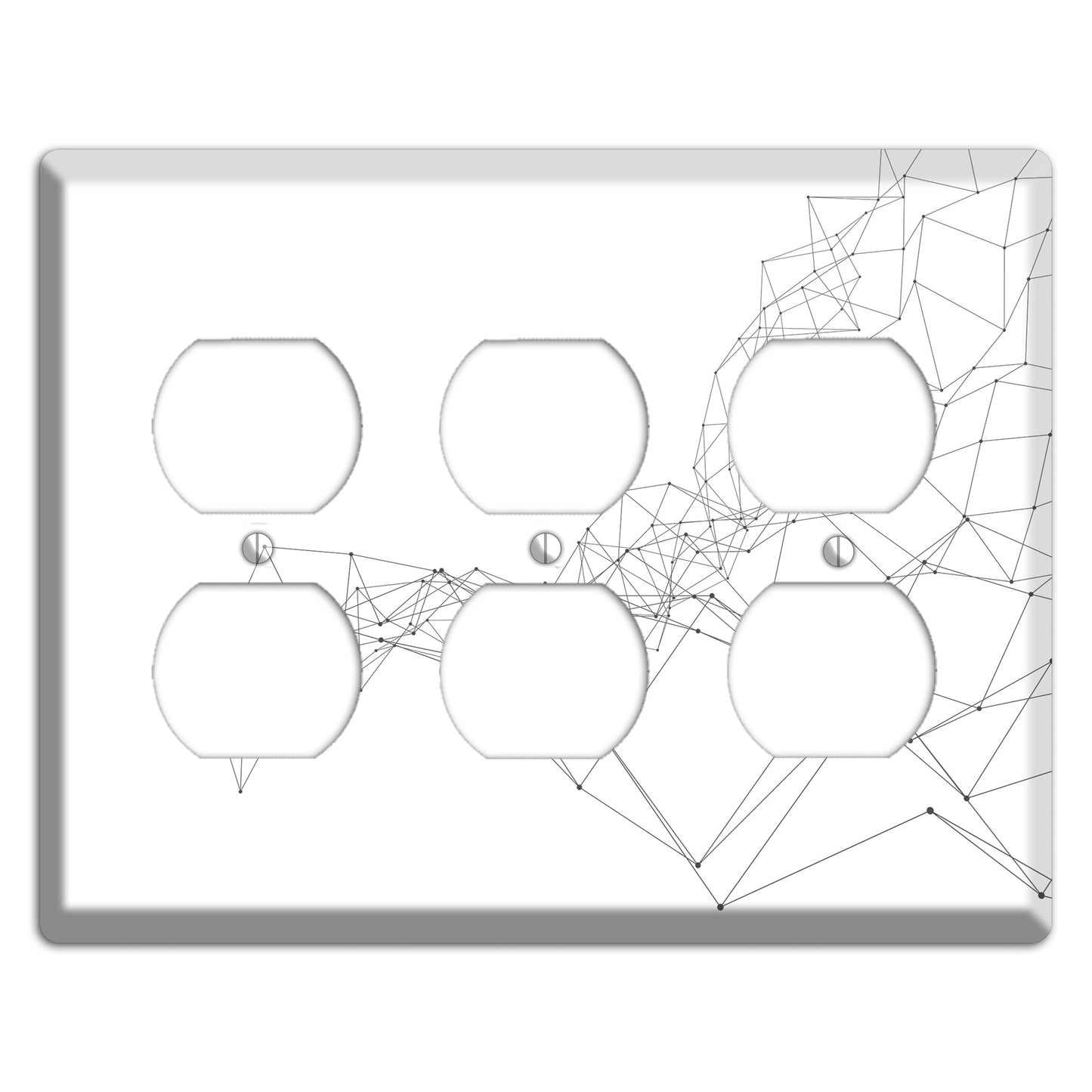 Ink Brushstrokes 7 3 Duplex Wallplate