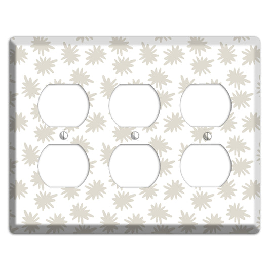 Simple Scandanavian Style CC 3 Duplex Wallplate