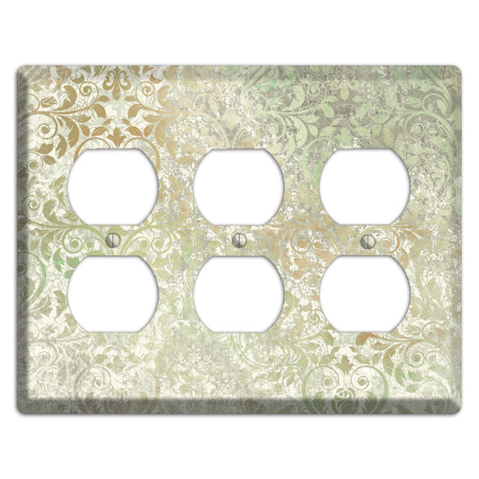 Tana Whimsical Damask 3 Duplex Wallplate