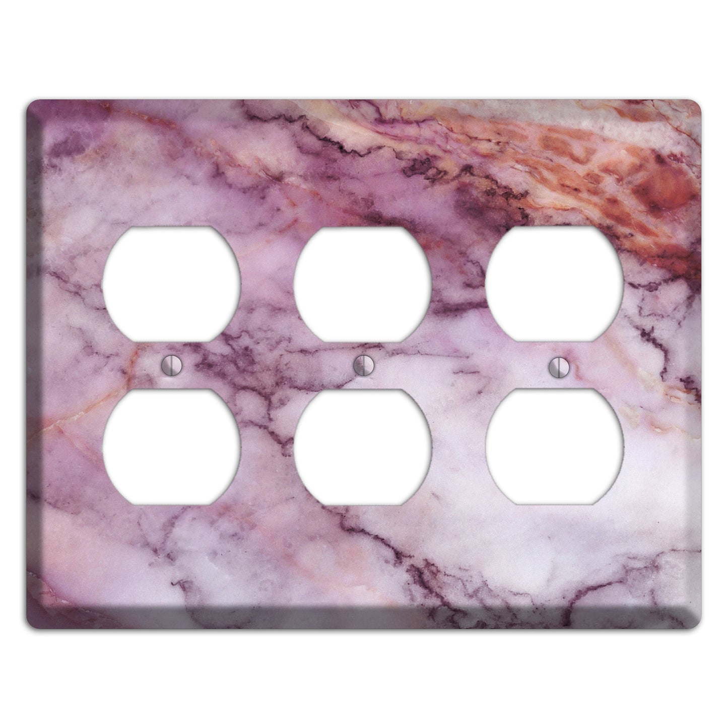 Lily Marble 3 Duplex Wallplate