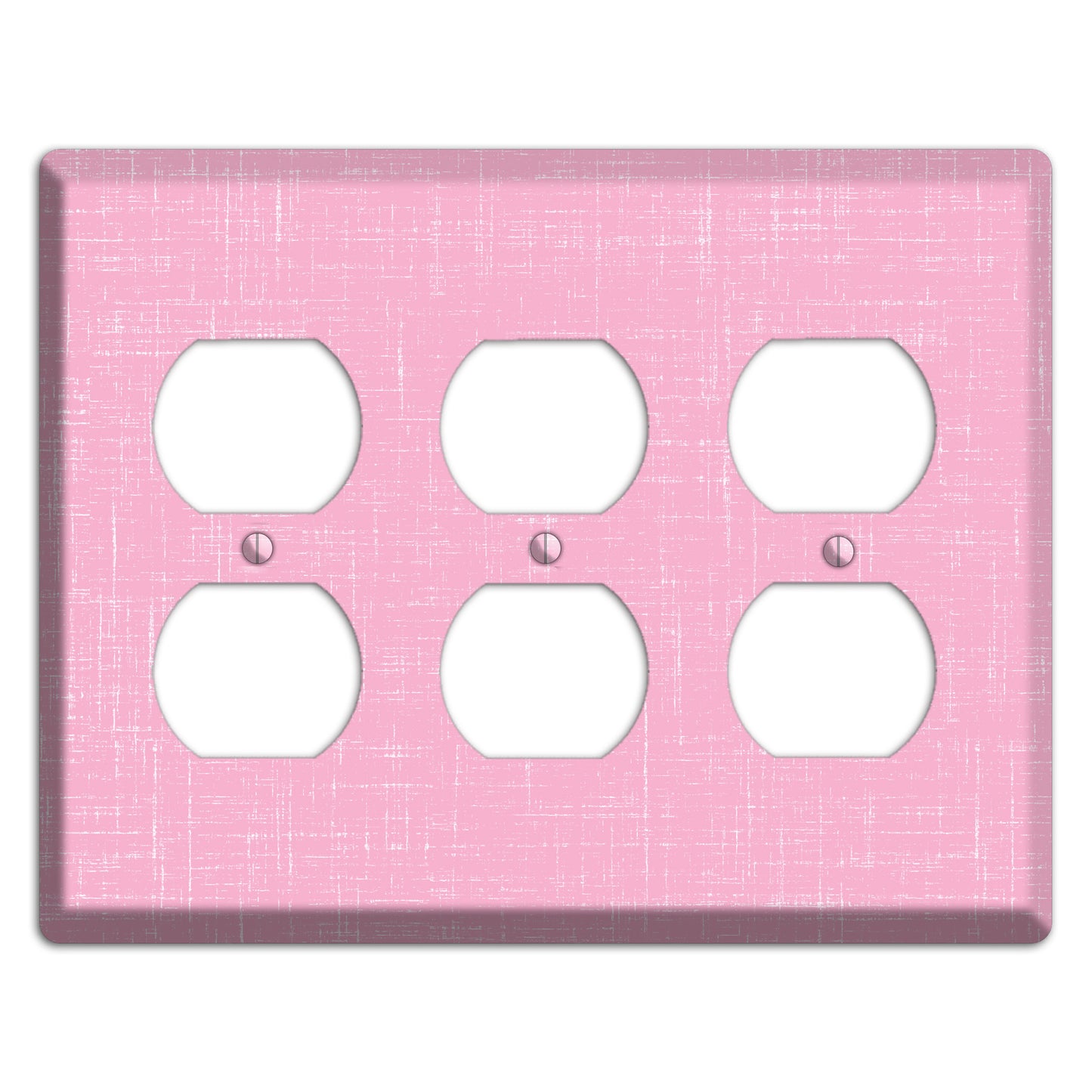 Chantilly Pink Texture 3 Duplex Wallplate