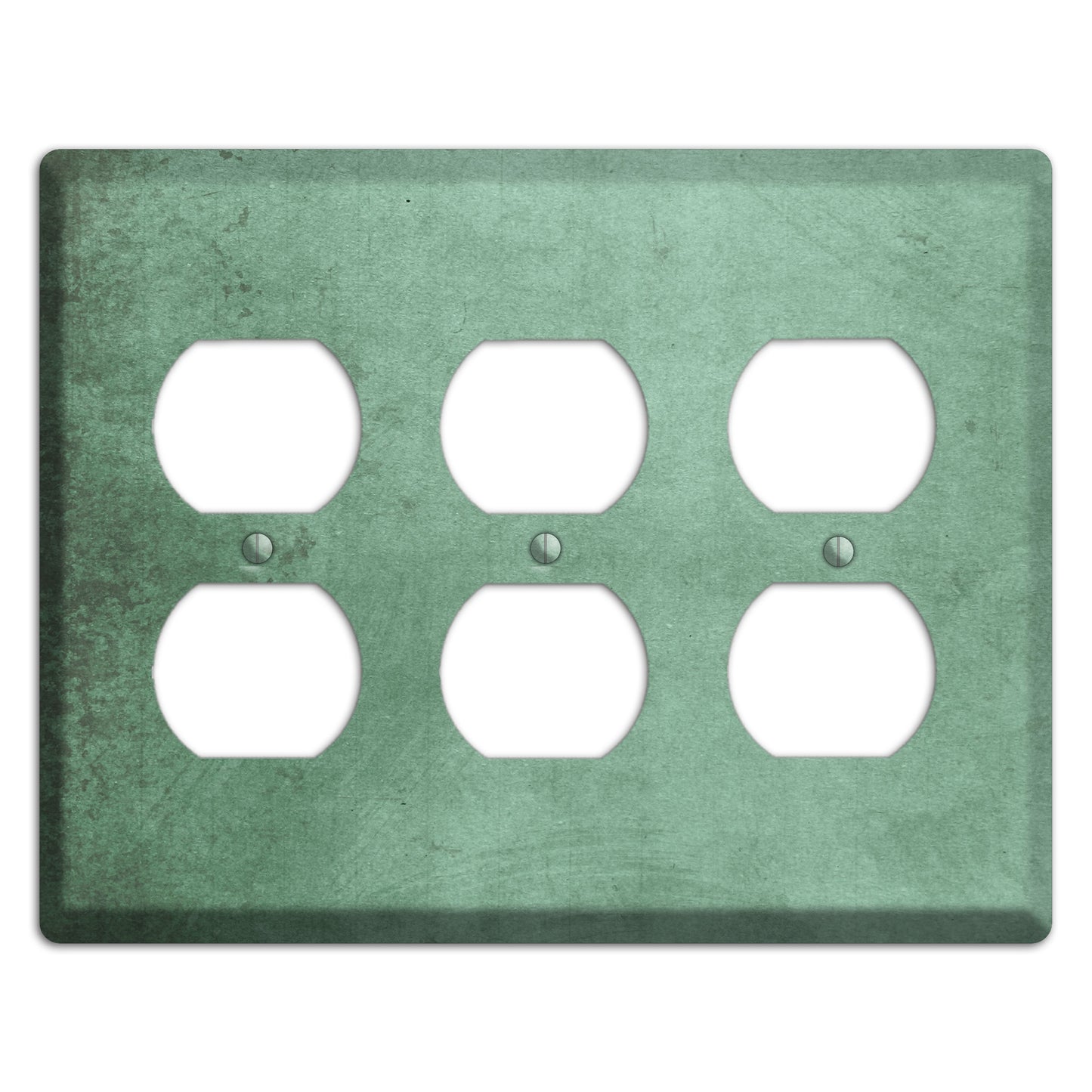 Bay Leaf Vintage Grunge 3 Duplex Wallplate