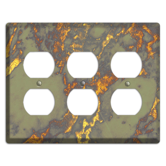 Gurkha Marble 3 Duplex Wallplate