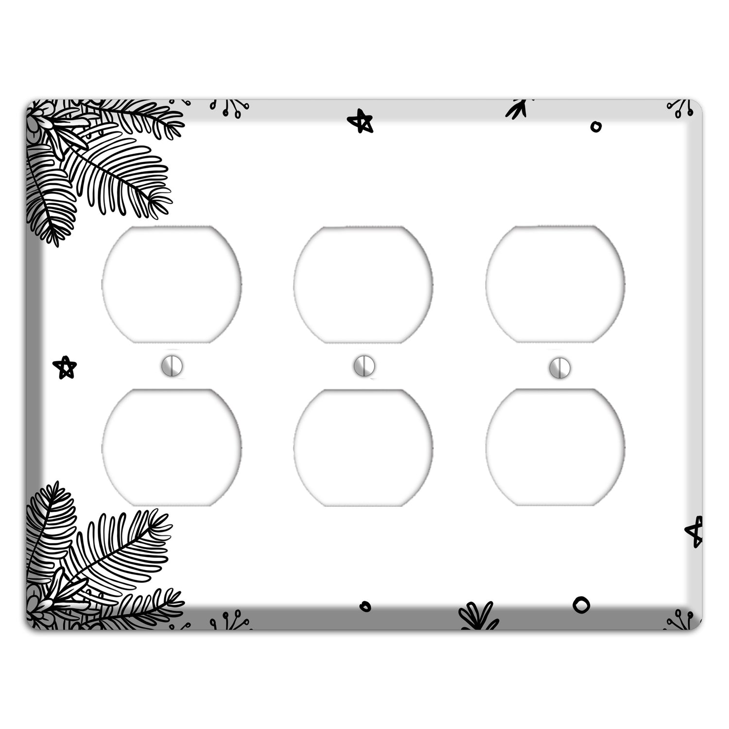 Cartoon Christmas 2 3 Duplex Wallplate