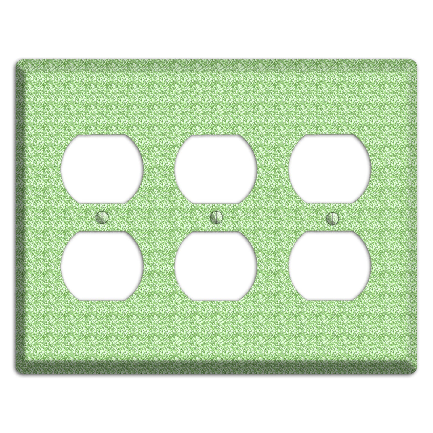 Green Pattern 3 Duplex Wallplate