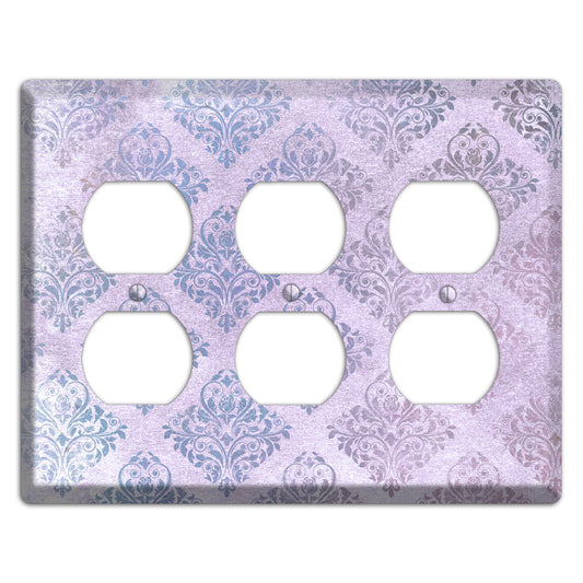 Logan Whimsical Damask 3 Duplex Wallplate