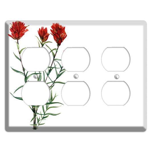 Castilleja Linarifolia 3 Duplex Wallplate