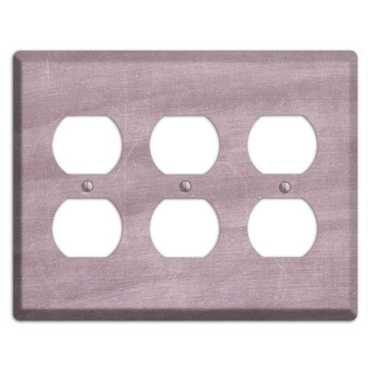 Chalk Light Maroon 3 Duplex Wallplate