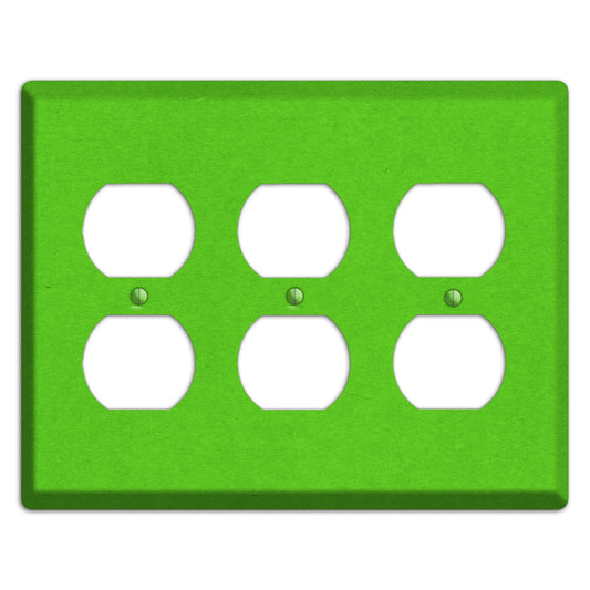 Kelly Green Kraft 3 Duplex Wallplate