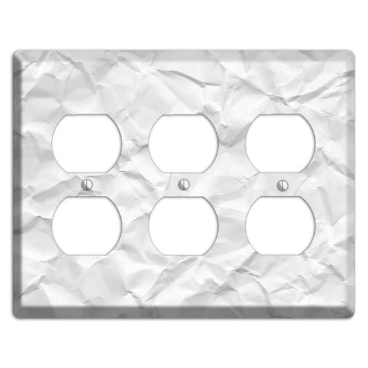 Alto Crinkled Paper 3 Duplex Wallplate