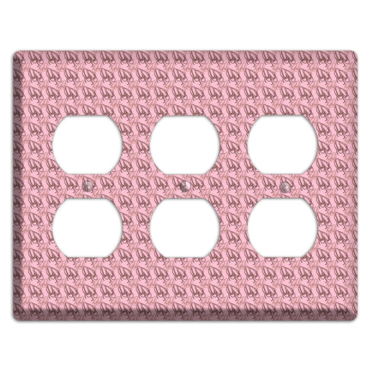 Pink Ballet Slippers 3 Duplex Wallplate