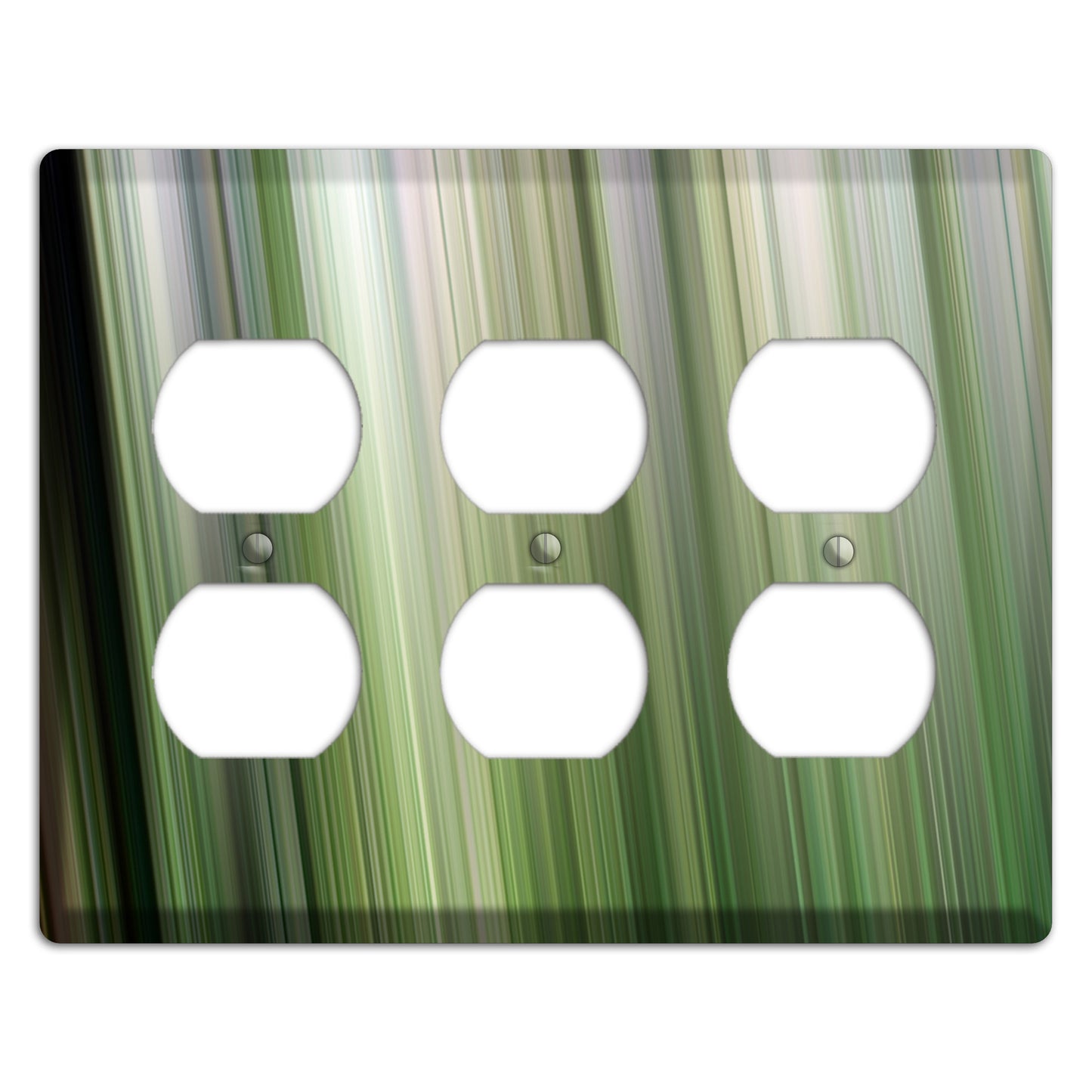 Green Ray of Light 2 3 Duplex Wallplate