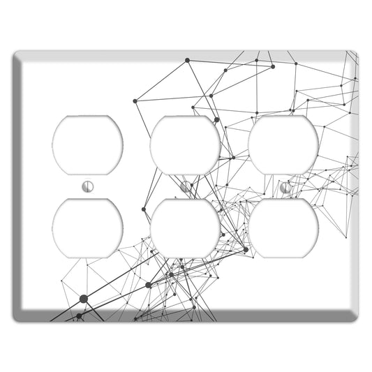 Linear C 3 Duplex Wallplate