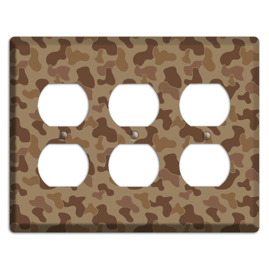 Jungle Brown Camo 3 Duplex Wallplate