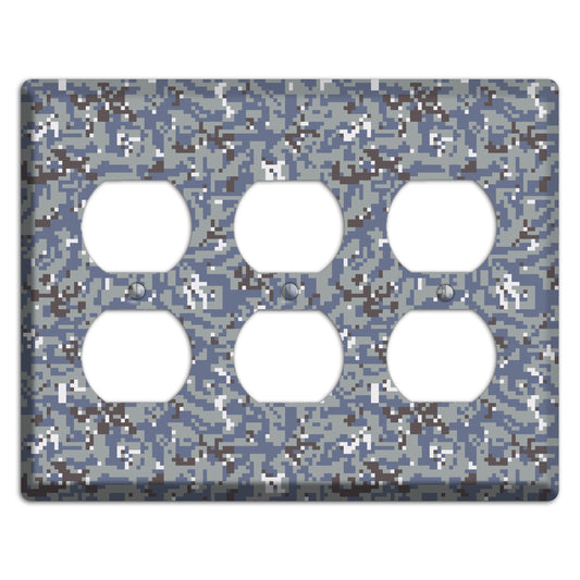 NWU Grey Dom Camo 3 Duplex Wallplate