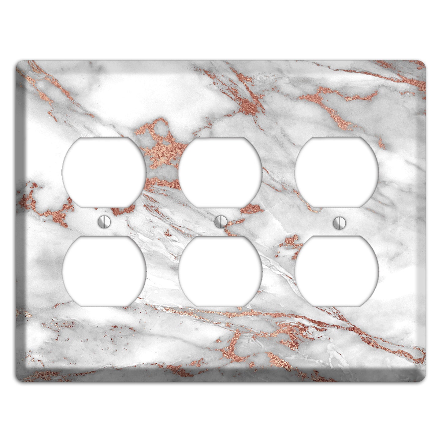 Sanguine Brown Marble 7 3 Duplex Wallplate