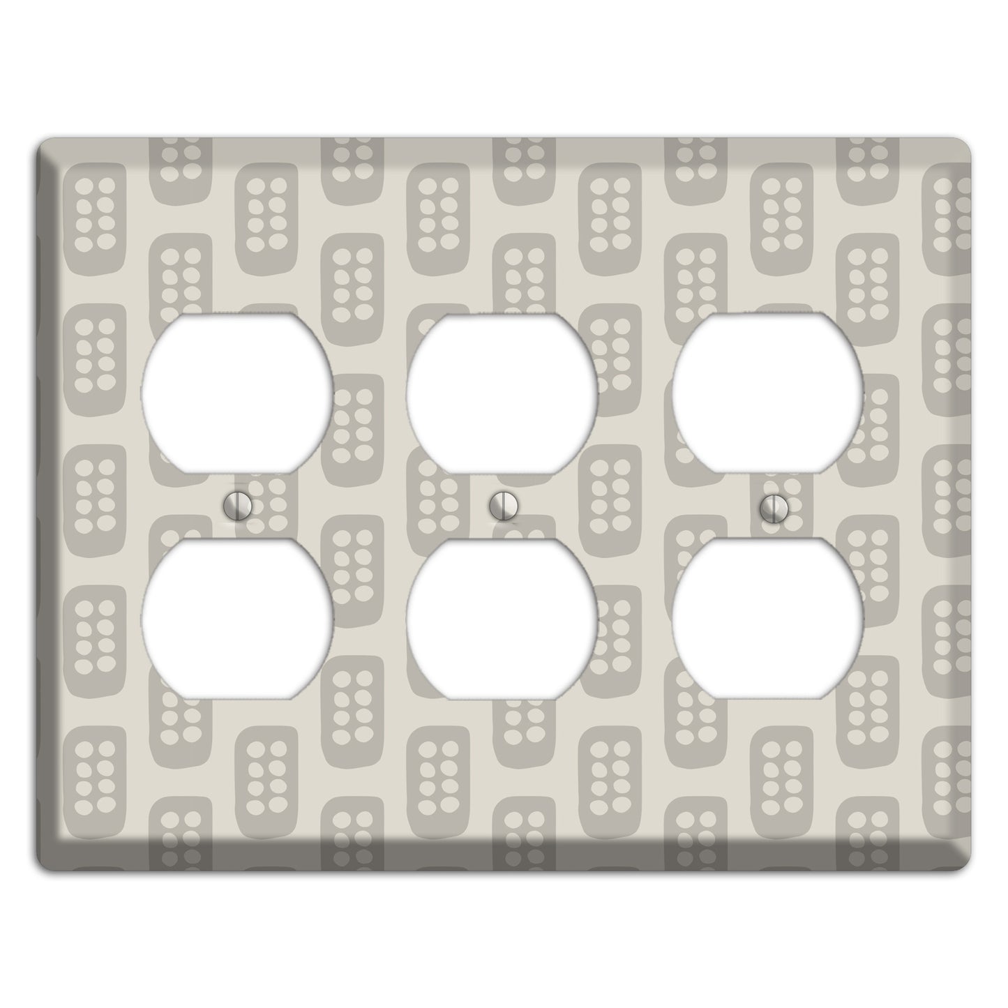 Simple Scandanavian Style EE 3 Duplex Wallplate