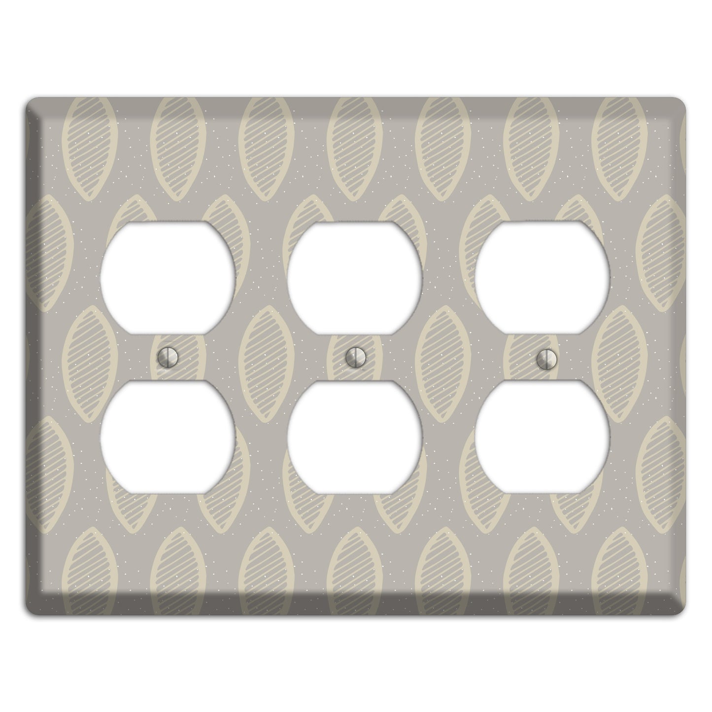 Simple Scandanavian Style W 3 Duplex Wallplate