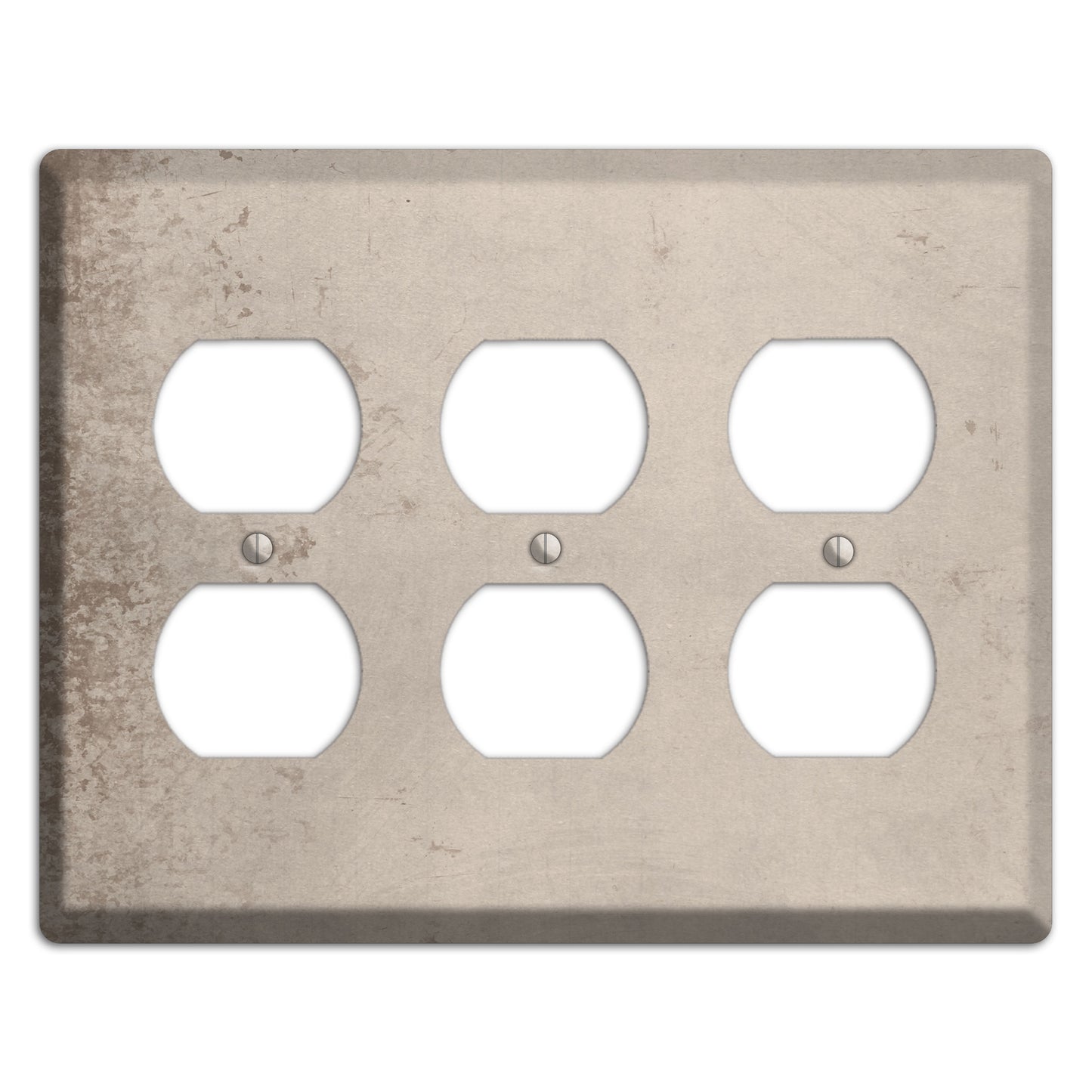 Sisal Vintage Grunge 3 Duplex Wallplate