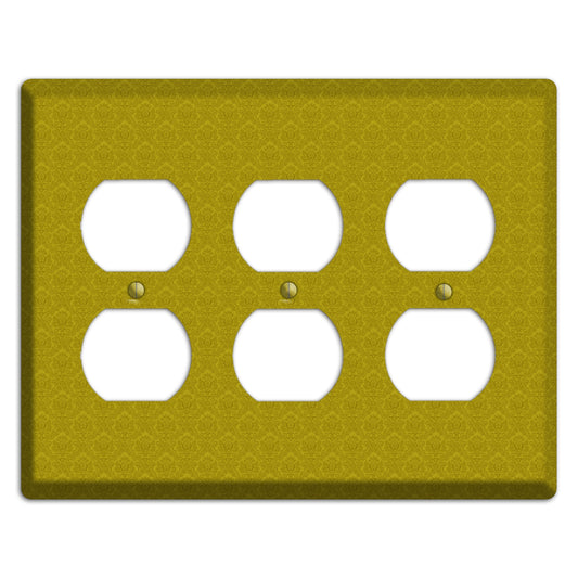 Mustard Cartouche 3 Duplex Wallplate