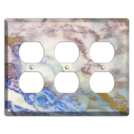 Indigo Marble 3 Duplex Wallplate