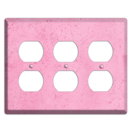 Illusion Pink Texture 3 Duplex Wallplate