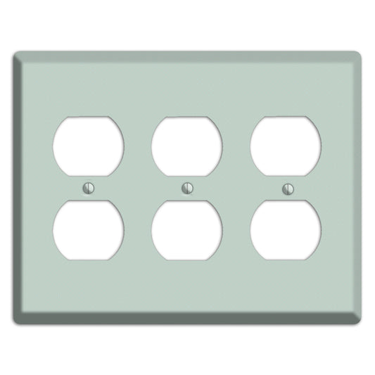 Sage with Tiny Dots 3 Duplex Wallplate